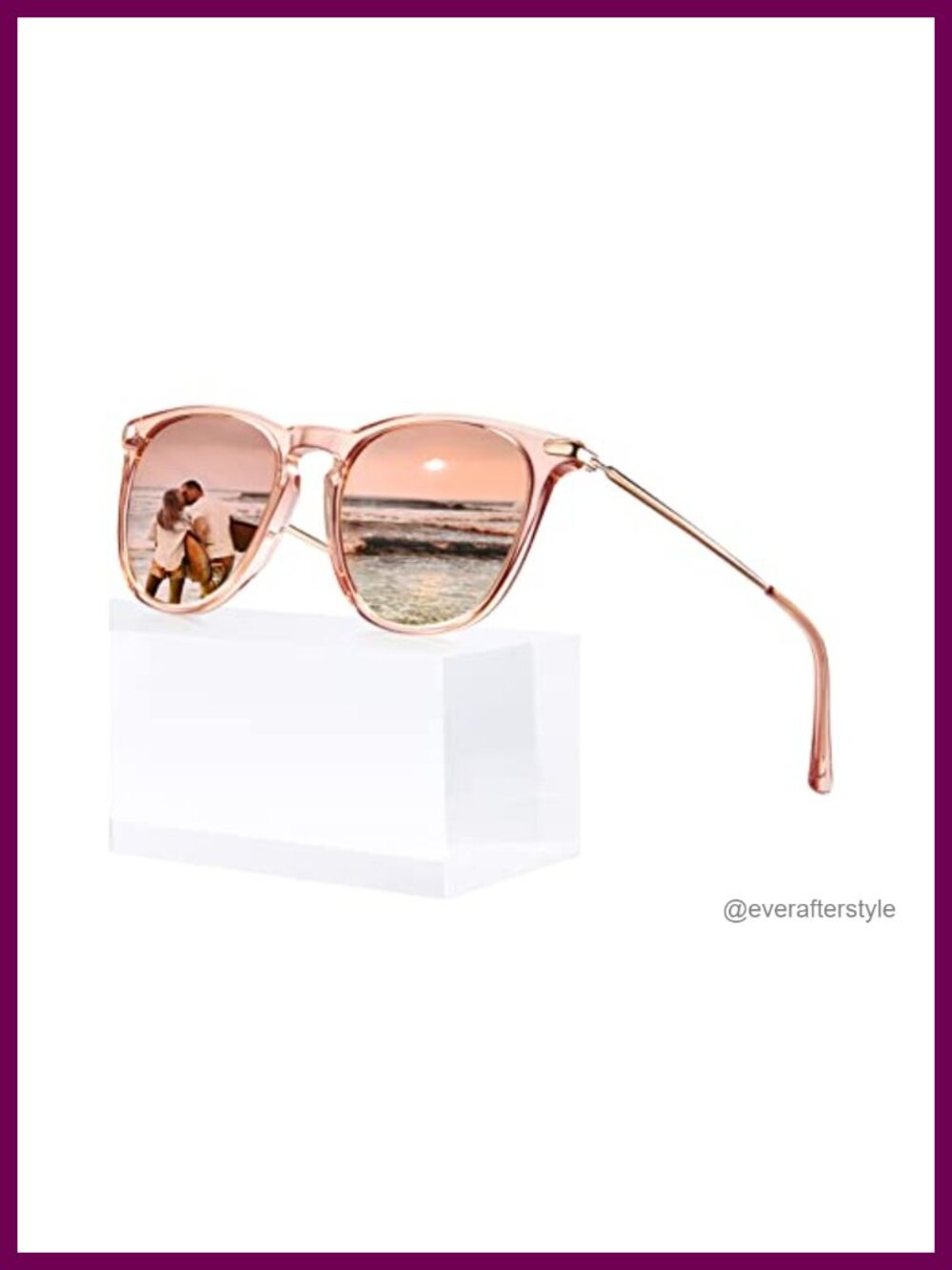 Retro Small Face Acetate Lightweight Polarized Womens Sunglasses